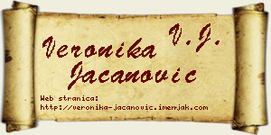 Veronika Jacanović vizit kartica